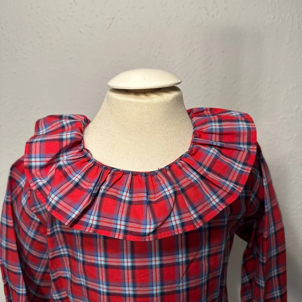 Bella Bliss plaid girls ruffle top sz 18m - Picture 3 of 6